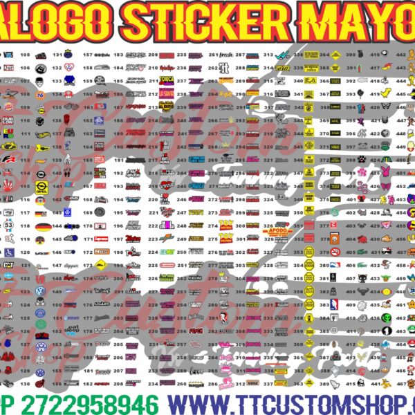 Sticker Corte mas de 500 modelos
