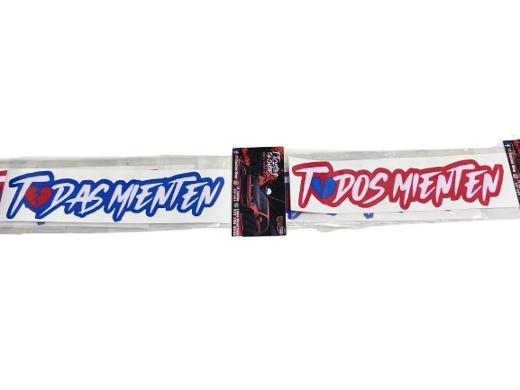 Tira de 10 Stickers “TOD@S MIENTEN” – Edición Urbana