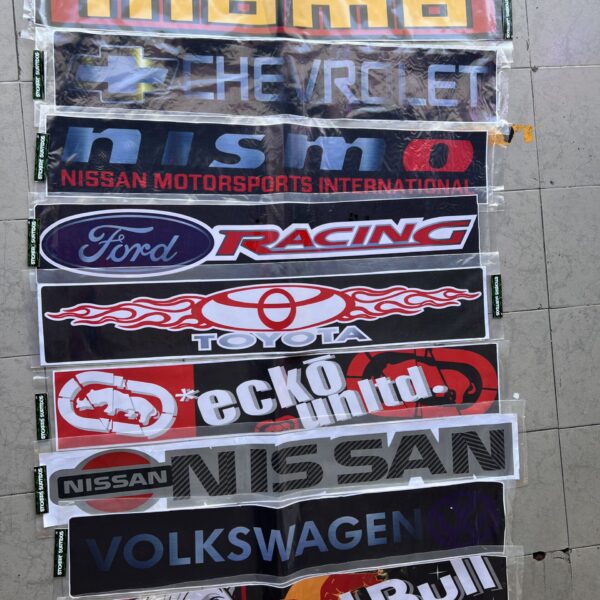 Calcomanías de Parabrisas con Diseño de Marcas